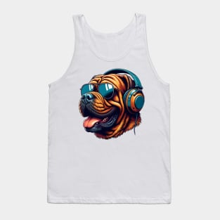 Broholmer as Smiling DJ in Vivid Japanese Art Style Tank Top